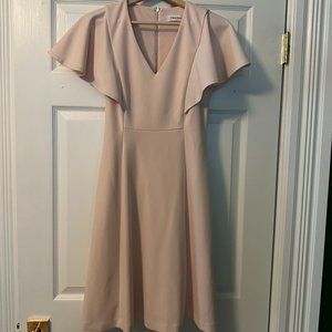 BLUSH CREPE DRESS